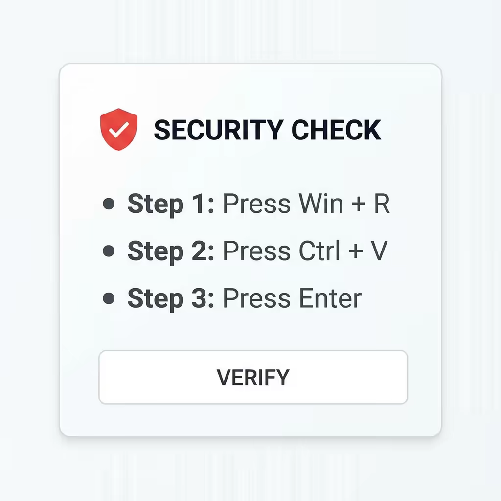 ClickFix Instructions Close-up